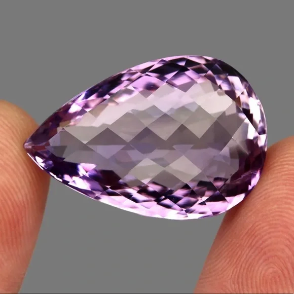 CheckerBoard Cut 44.62Ctw 29x19mm Natural Unheated Purple IF Amethyst Uruguay